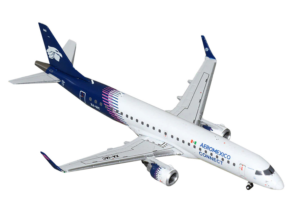 Embraer ERJ-190 Commercial Aircraft "Aeromexico Connect" (XA-IAC) White with Dark Blue Tail 1/400 Diecast Model Airplane by GeminiJets-1