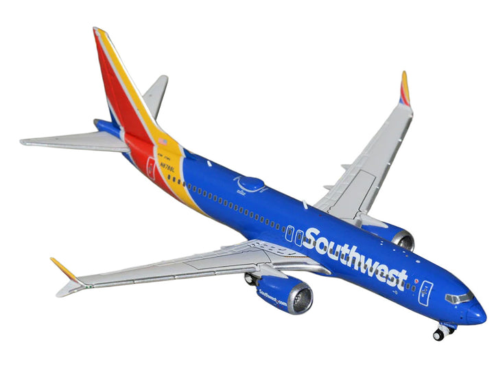 Southwest Airlines Boeing 737 MAX 8 N8788L GeminiJets 1:400 model side view