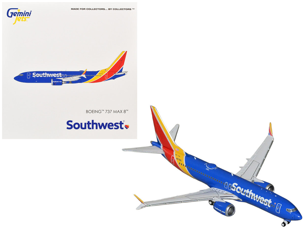 GeminiJets Southwest Airlines Boeing 737 MAX 8 N8788L 1:400 diecast model