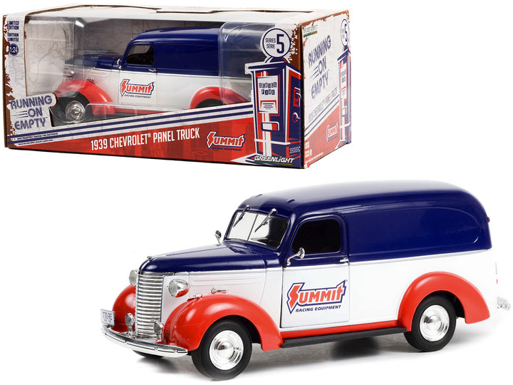 1939 Chevrolet Panel Truck "Summit Racing Equipment" "Running on Empty" Series 5 1/24 Diecast Model by Greenlight-0