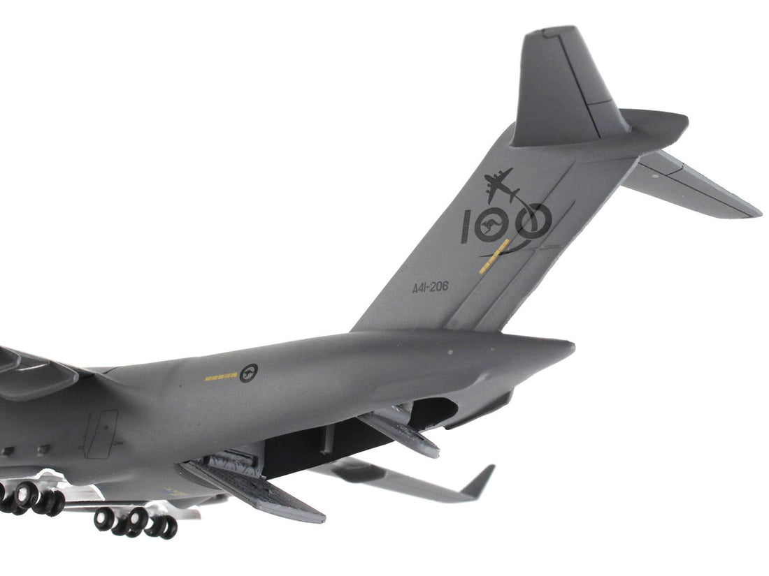 Boeing C-17 Globemaster III Transport Aircraft "Royal Australian Air Force - 100 Years Cententary" Gray "Gemini Macs" Series 1/400 Diecast Model Airplane by GeminiJets-2