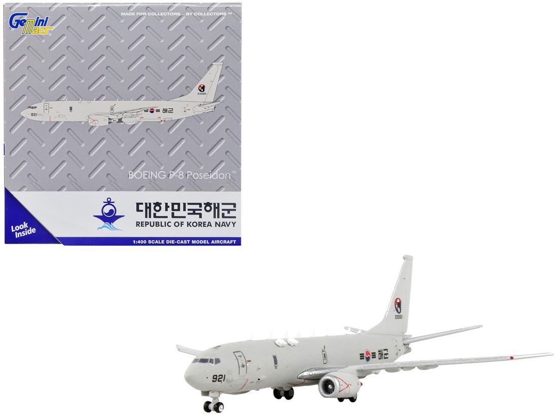 Boeing P-8A Poseidon Patrol Aircraft "Republic of Korea Navy" "Gemini Macs" Series 1/400 Diecast Model Airplane by GeminiJets-0