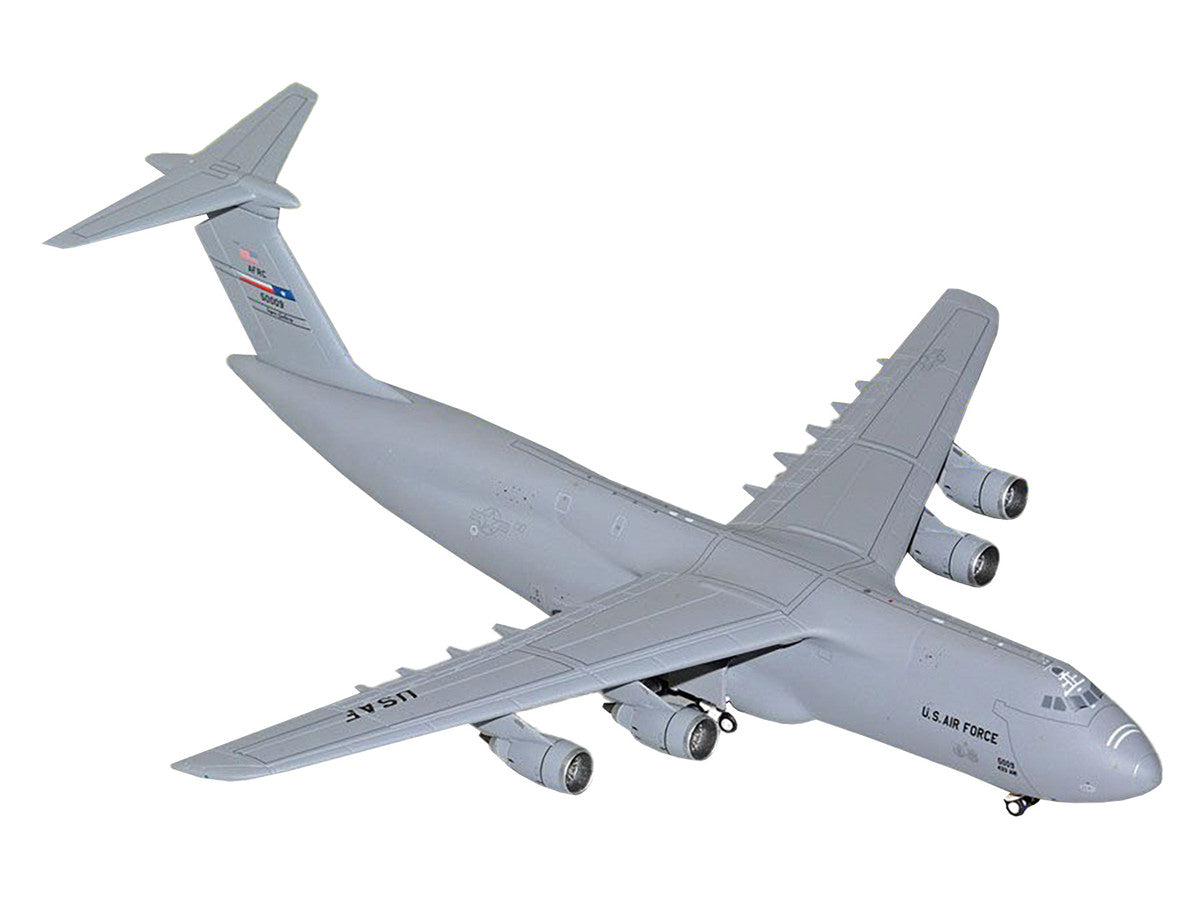 Lockheed C-5M Super Galaxy Transport Aircraft "Lackland Air Force Base" United States Air Force (85-0009) Gray "Gemini Macs" Series 1/400 Diecast Model Airplane by GeminiJets-1