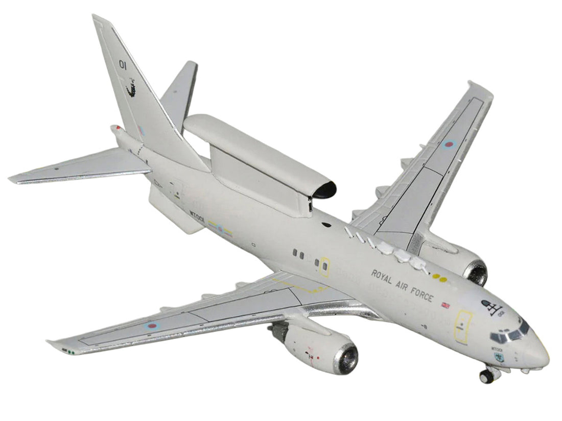 Boeing E-7A Wedgetail Aircraft "Royal Air Force" (WT001) Gray "Gemini Macs" Series 1/400 Diecast Model by GeminiJets-1