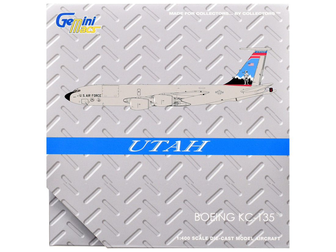 Boeing KC-135R Stratotanker Aircraft "Utah Air National Guard" United States Air Force (61-0275) Gray "Gemini Macs" Series 1/400 Diecast Model Airplane by GeminiJets-2
