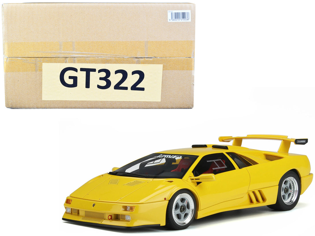 1995 Lamborghini Diablo Jota Corsa Yellow "Tamura" 1/18 Model Car by GT Spirit-0