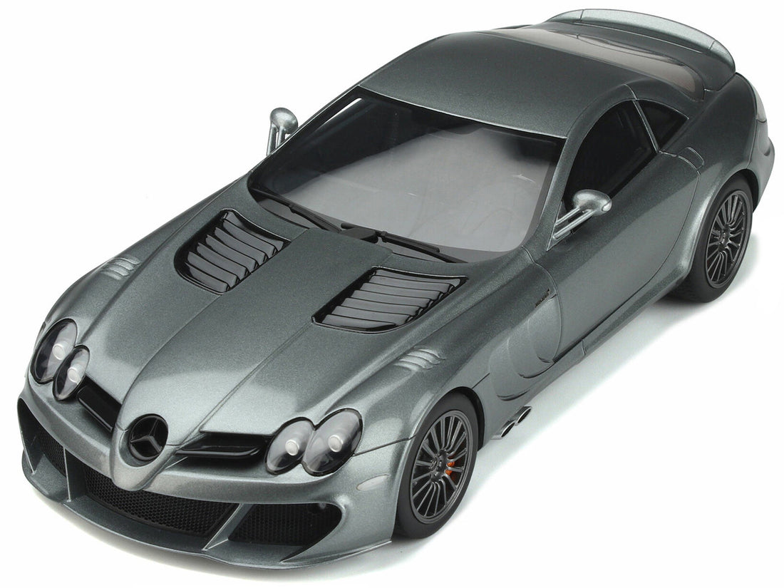 2010 Mercedes-Benz SLR MSO Edition Selenite Gray Metallic 1/18 Model Car by GT Spirit-3