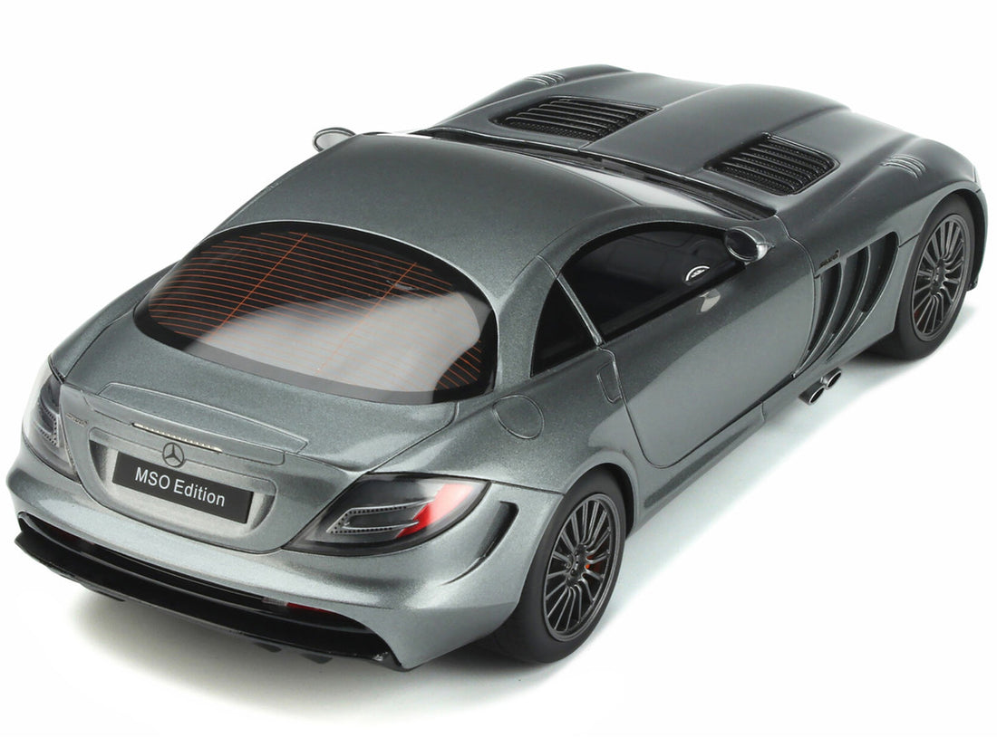 2010 Mercedes-Benz SLR MSO Edition Selenite Gray Metallic 1/18 Model Car by GT Spirit-4