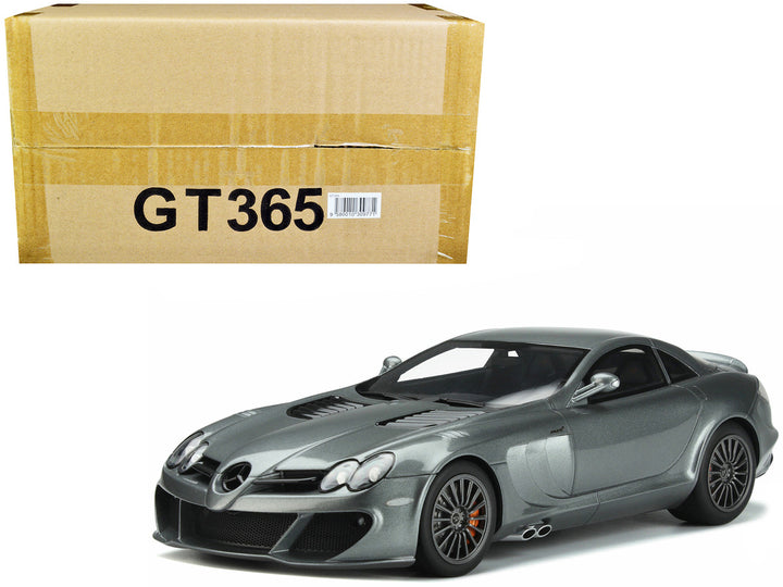 2010 Mercedes-Benz SLR MSO Edition Selenite Gray Metallic 1/18 Model Car by GT Spirit-0