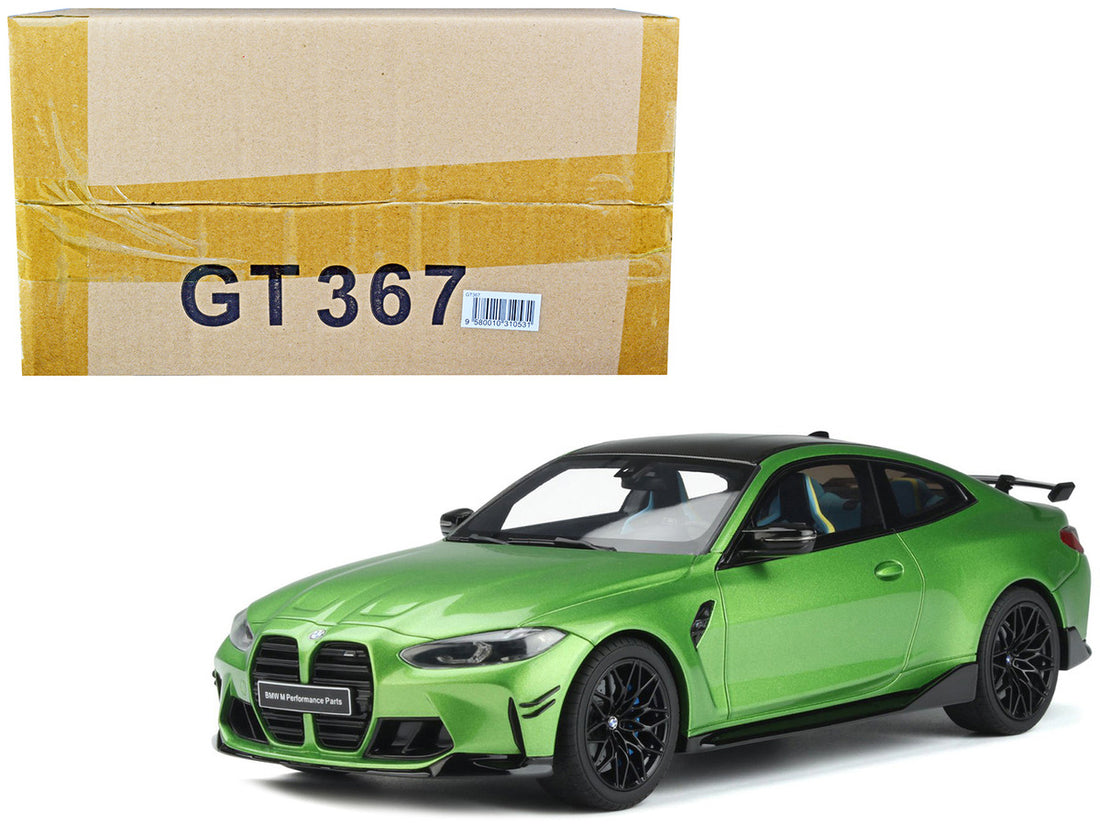 BMW M4 (G82) M Performance Green Metallic with Black Top 1/18 Model Car by GT Spirit-0