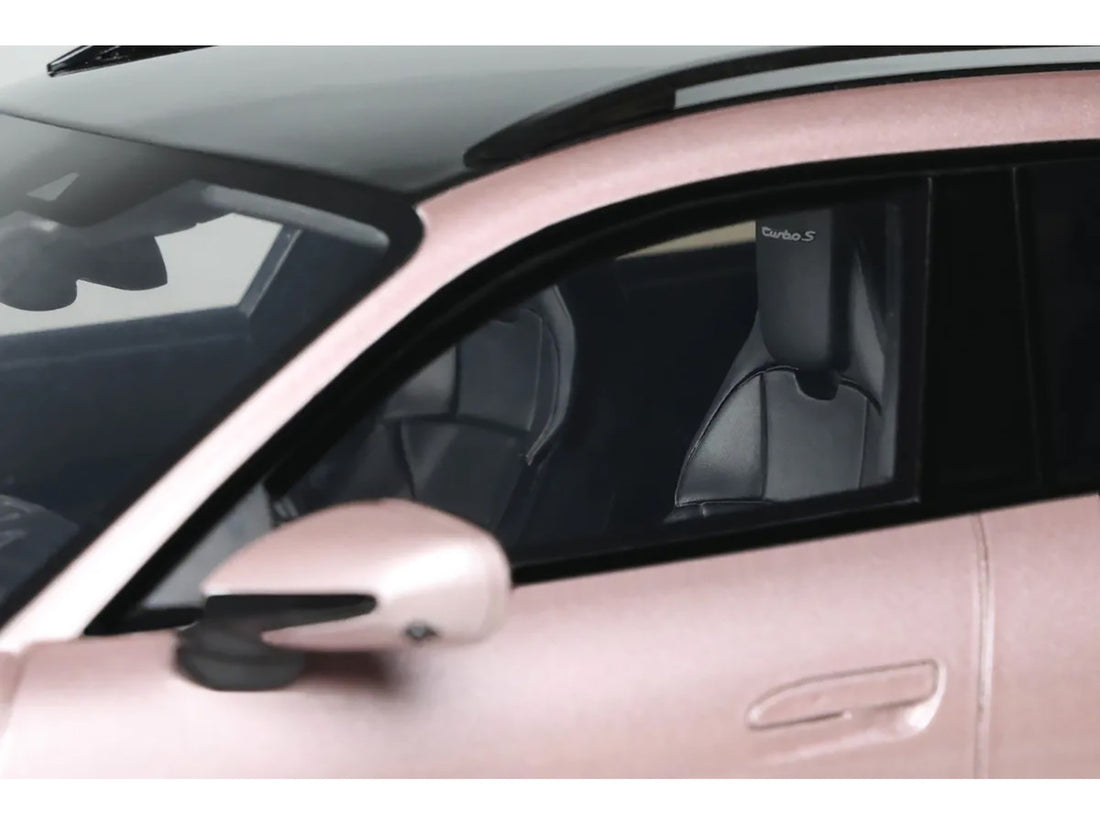 2022 Porsche Taycan Turbo S Cross Turismo Pink Metallic 1/18 Model Car by GT Spirit