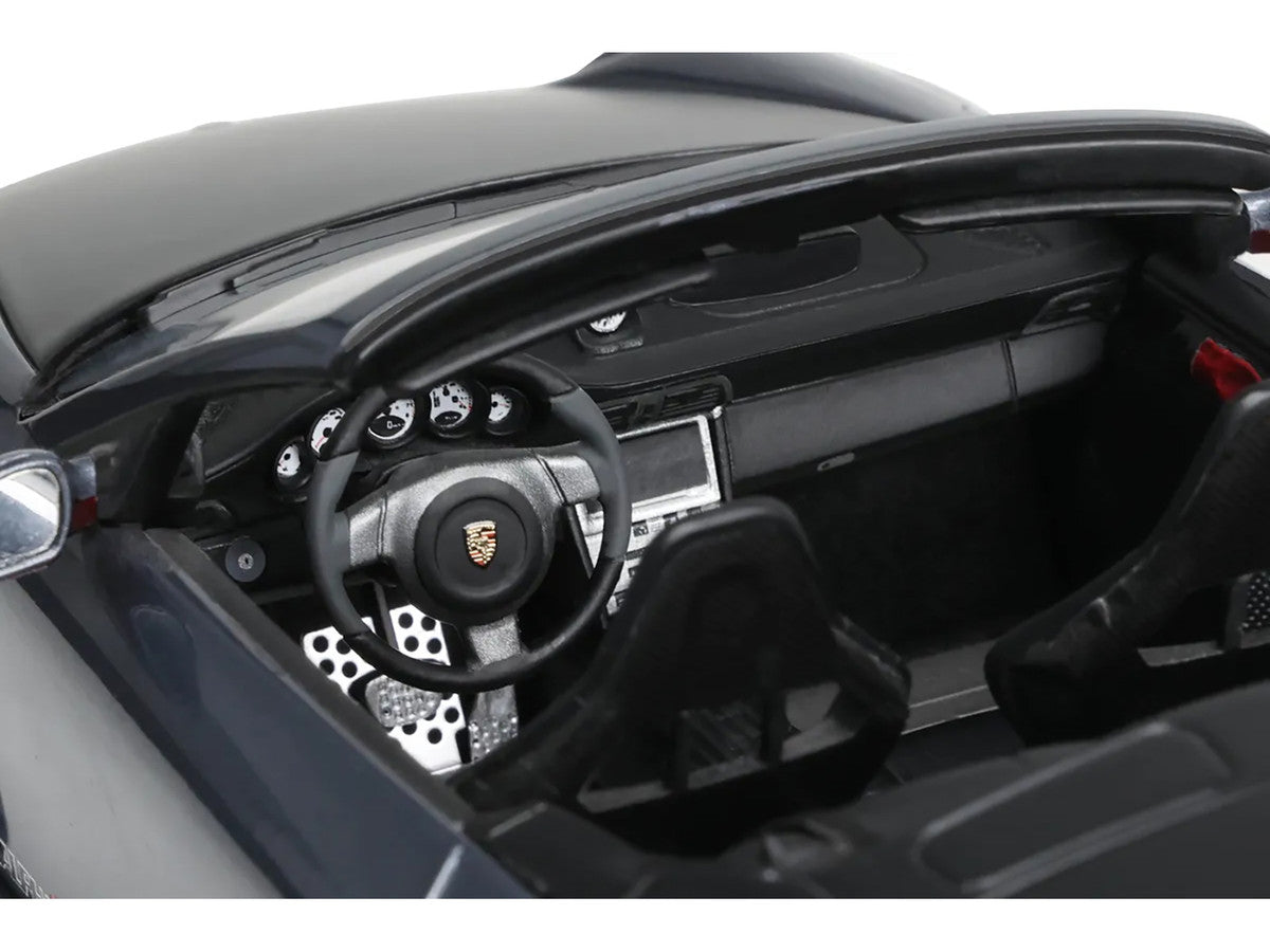 Porsche 911 LB-Works Alpha 9 Gray with Black Hood 1/18 Model Car by GT Spirit 3