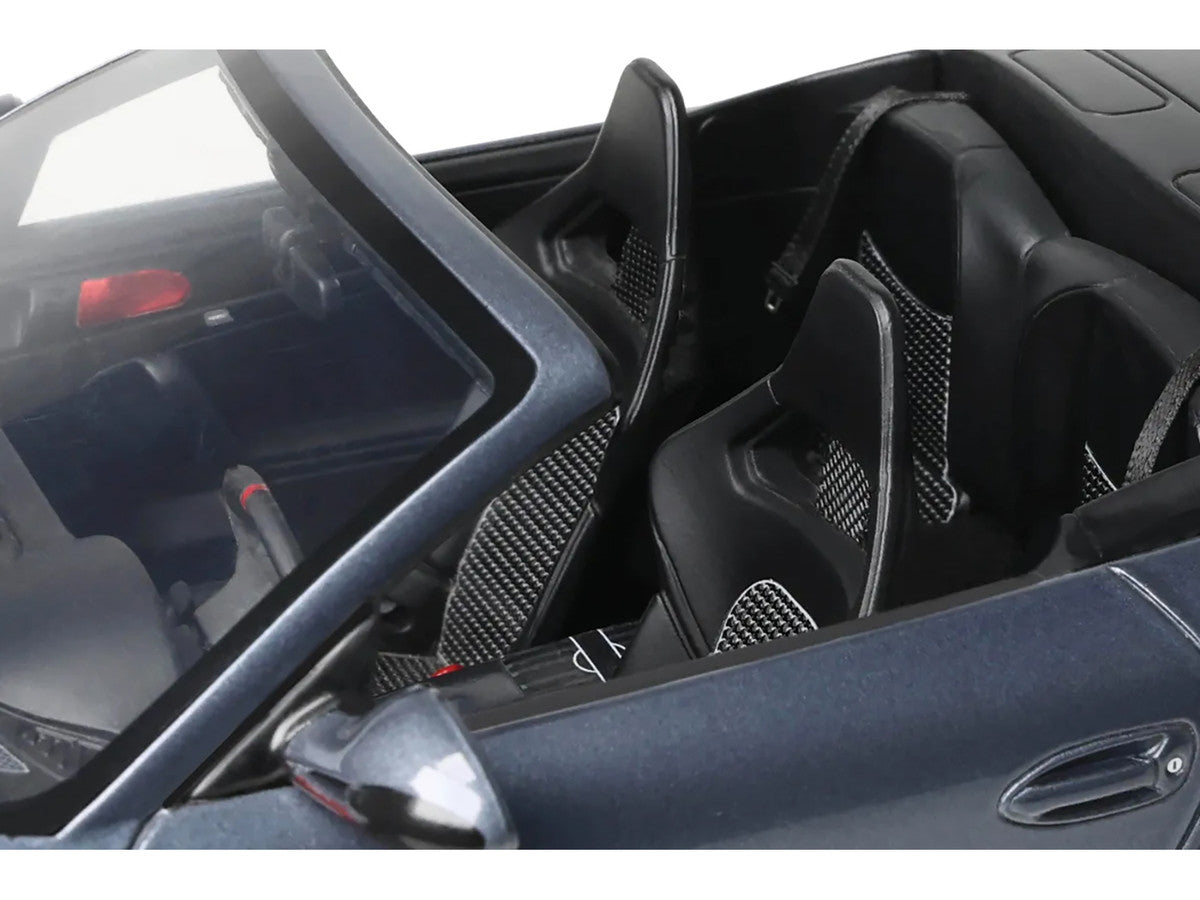 Porsche 911 LB-Works Alpha 9 Gray with Black Hood 1/18 Model Car by GT Spirit 4