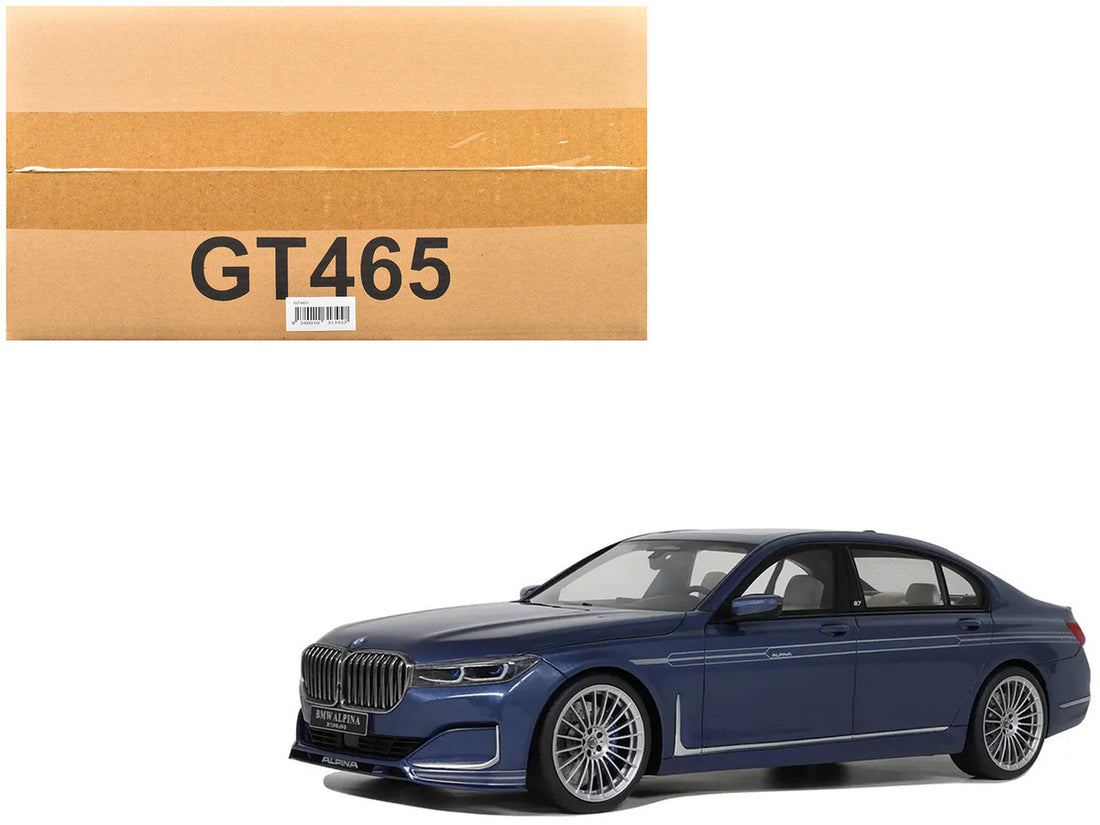 2022 BMW Alpina B7 Blue Metallic 1/18 Model Car by GT Spirit-4