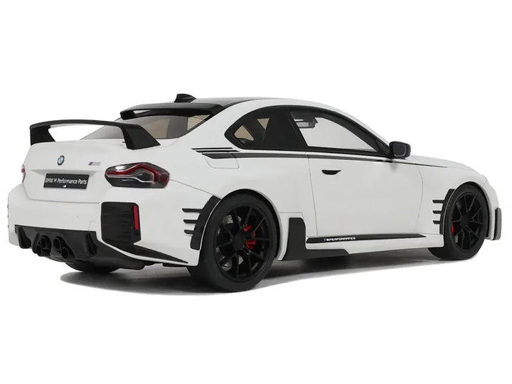 BMW M2 M White with Black Stripes 1/18 Model Car by GT Spirit-0