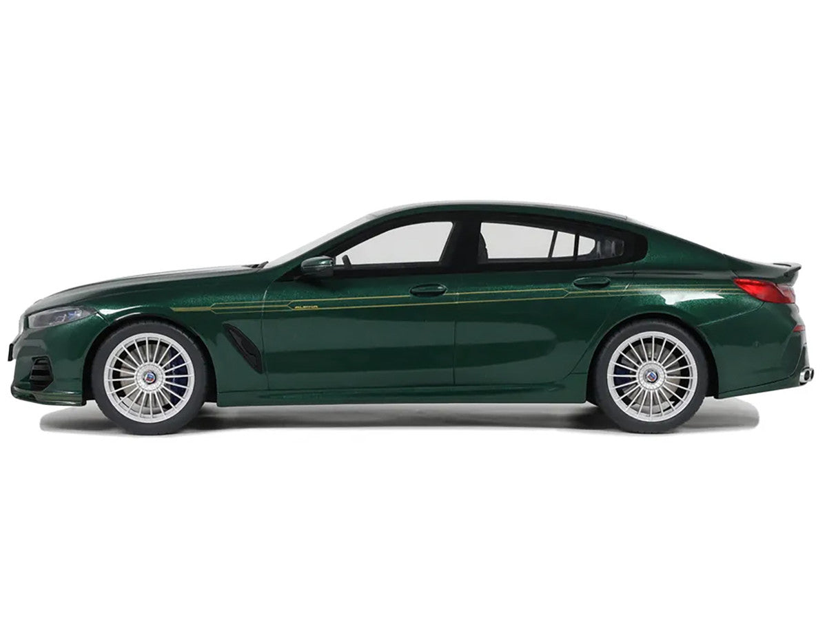 2023 BMW Alpina B8 Gran Coupe Green Metallic 1/18 Model Car by GT Spirit-1