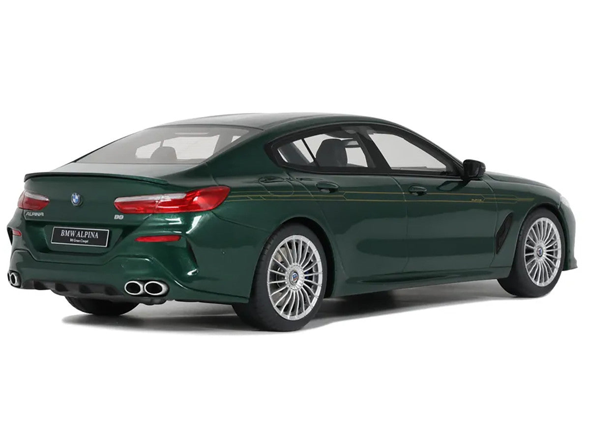 2023 BMW Alpina B8 Gran Coupe Green Metallic 1/18 Model Car by GT Spirit-0