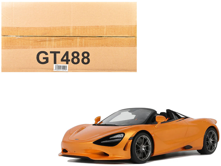 2024 McLaren 750S Spider Orange Metallic 1/18 Model Car by GT Spirit-4