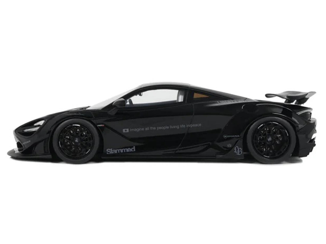 2023 McLaren 720S "LB-Works - Liberty Walk" Black 1/18 Model Car by GT Spirit