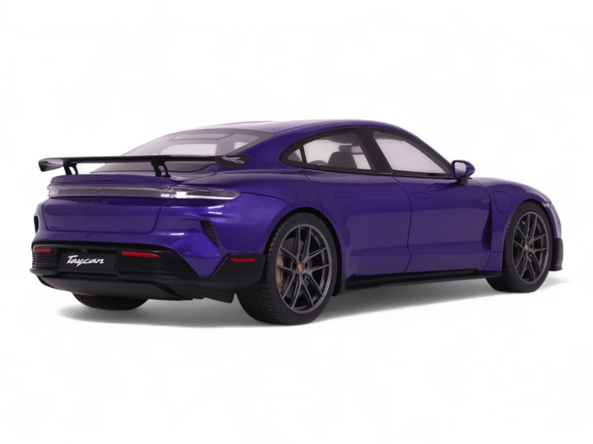 Porsche Taycan Turbo GT 2023 Purple Sky Metallic 1/18 Model Car by GT Spirit