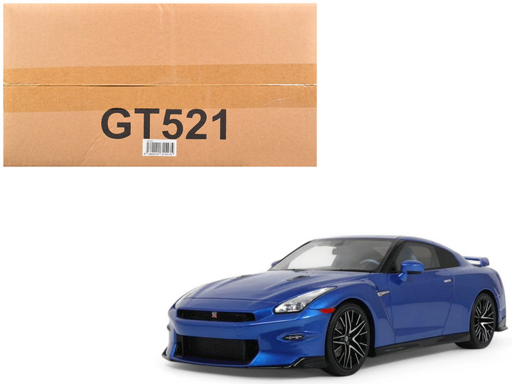 2024 Nissan GT-R Skyline Edition Bayside Blue Metallic 1/18 Model Car by GT Spirit-4