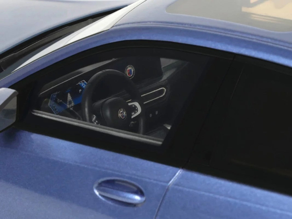 2024 BMW Alpina B3 GT Saloon Blue Metallic 1/18 Model Car by GT Spirit