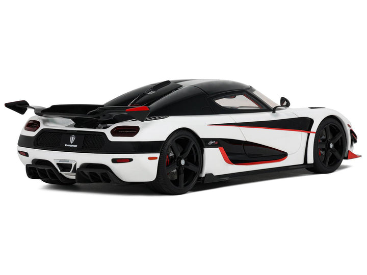 2015 Koenigsegg Agera RS White and Black with Red Interior 1/18 Model Car by GT Spirit-0