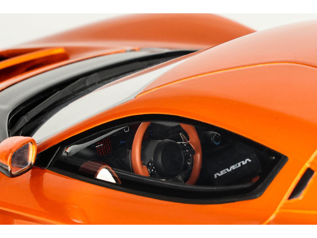 2021 Rimac Nevera Orange Metallic 1/18 Model Car by GT Spirit-2