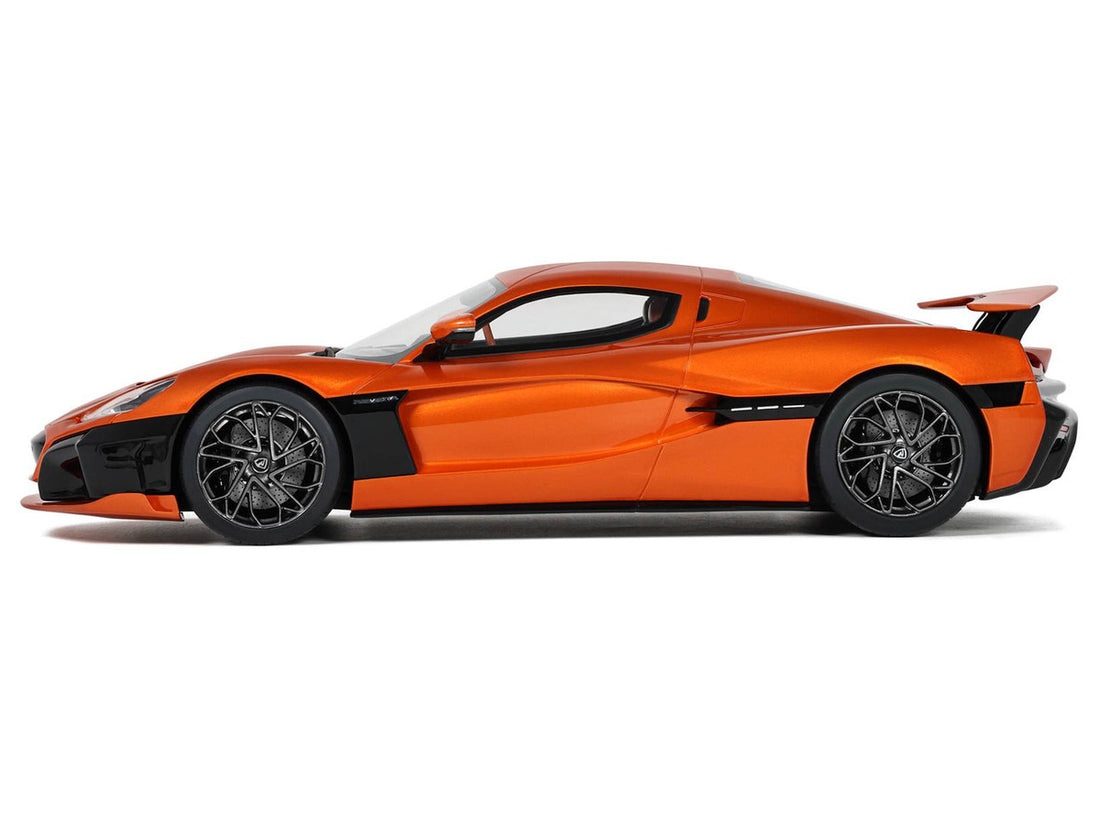 2021 Rimac Nevera Orange Metallic 1/18 Model Car by GT Spirit-3