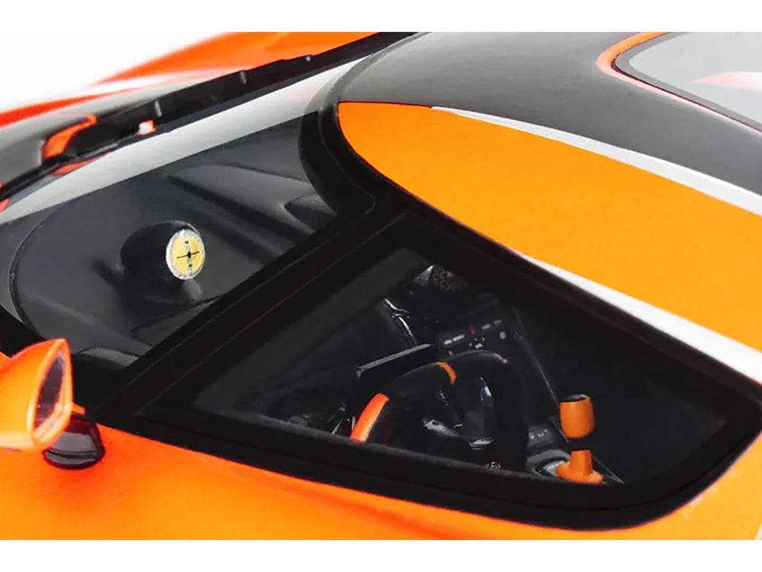 Koenigsegg Jesko Attack Orange Metallic with Black Stripes 1/18 Model Car by GT Spirit-3