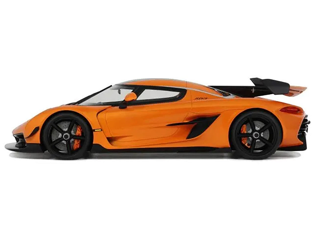 Koenigsegg Jesko Attack Orange Metallic with Black Stripes 1/18 Model Car by GT Spirit-0