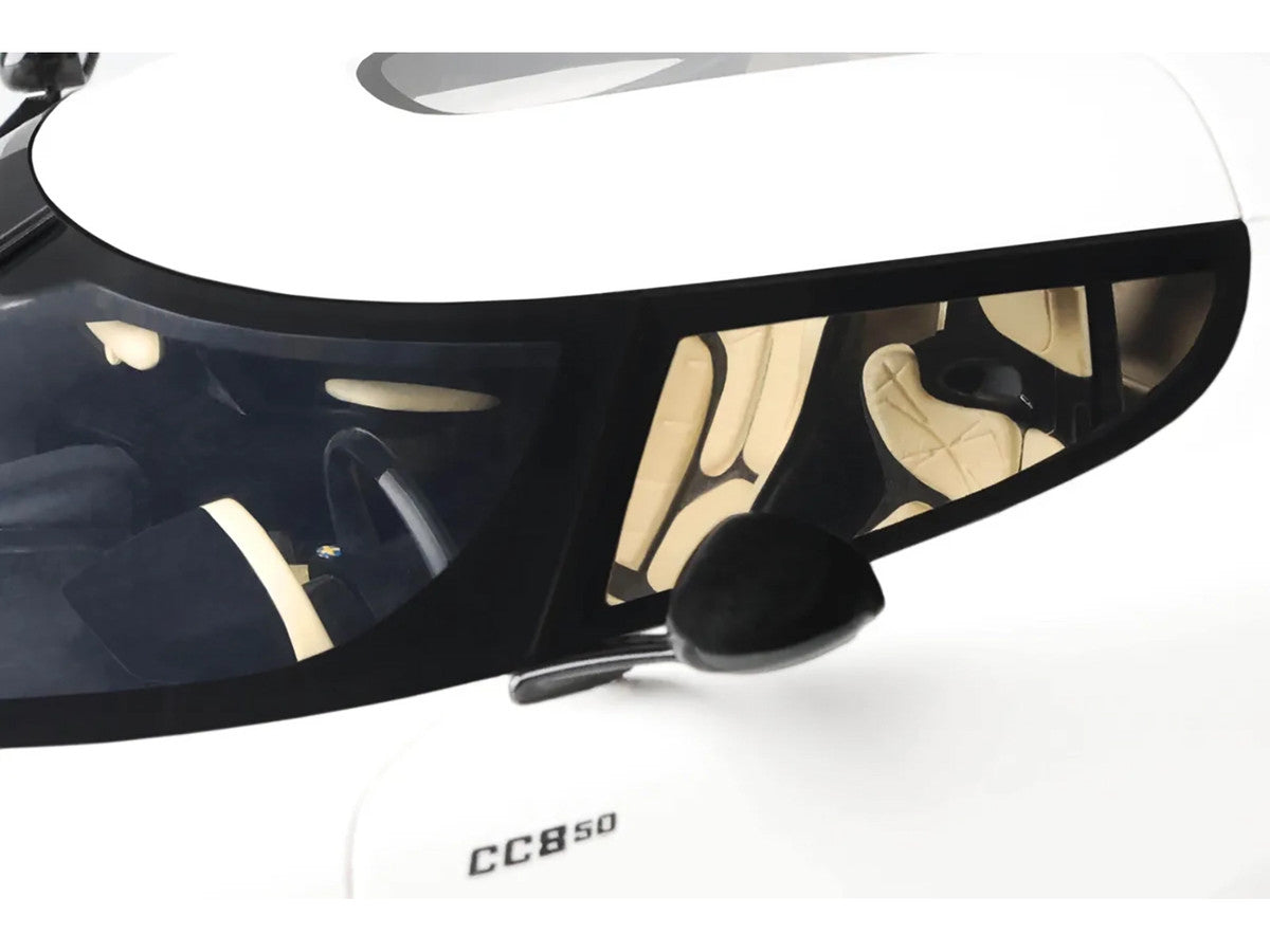 2024 Koenigsegg CC850 Crystal White 1/18 Model Car by GT Spirit-3