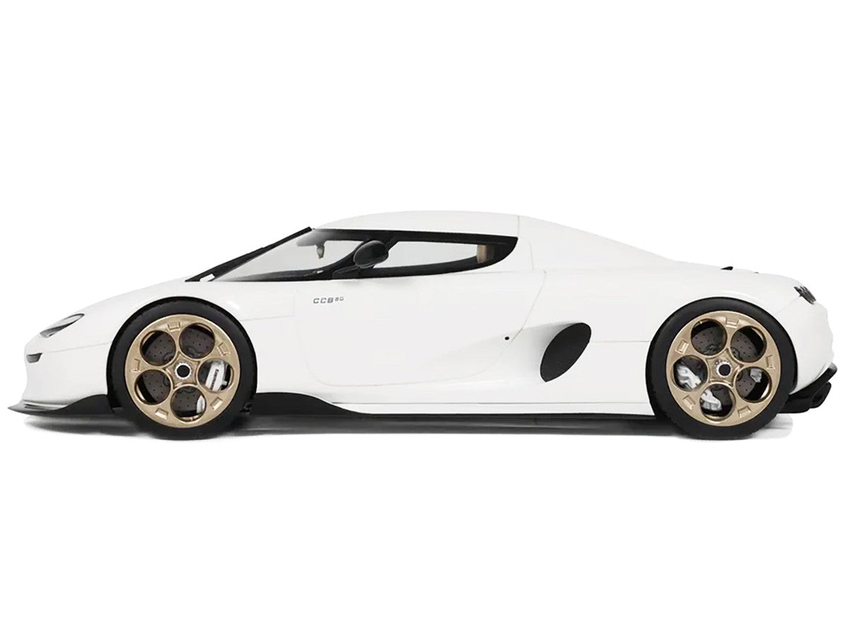2024 Koenigsegg CC850 Crystal White 1/18 Model Car by GT Spirit-1