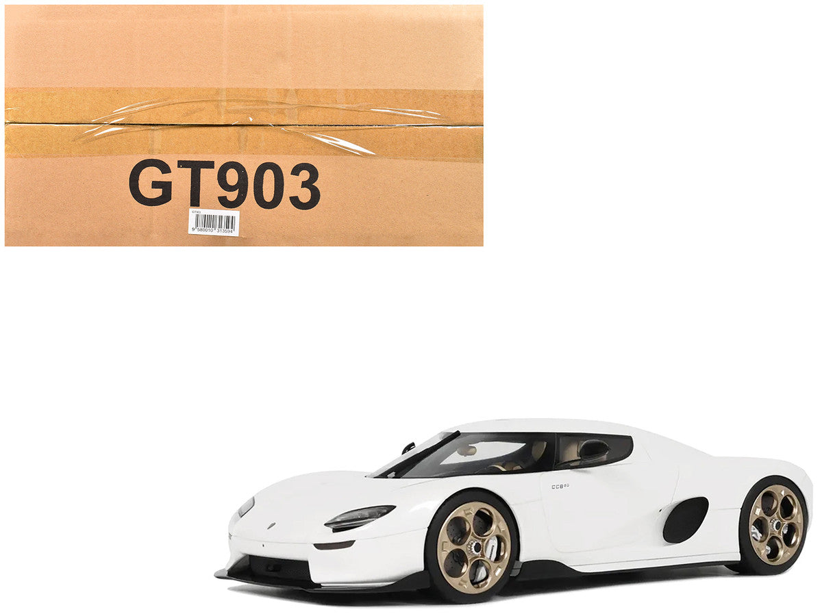 2024 Koenigsegg CC850 Crystal White 1/18 Model Car by GT Spirit-4
