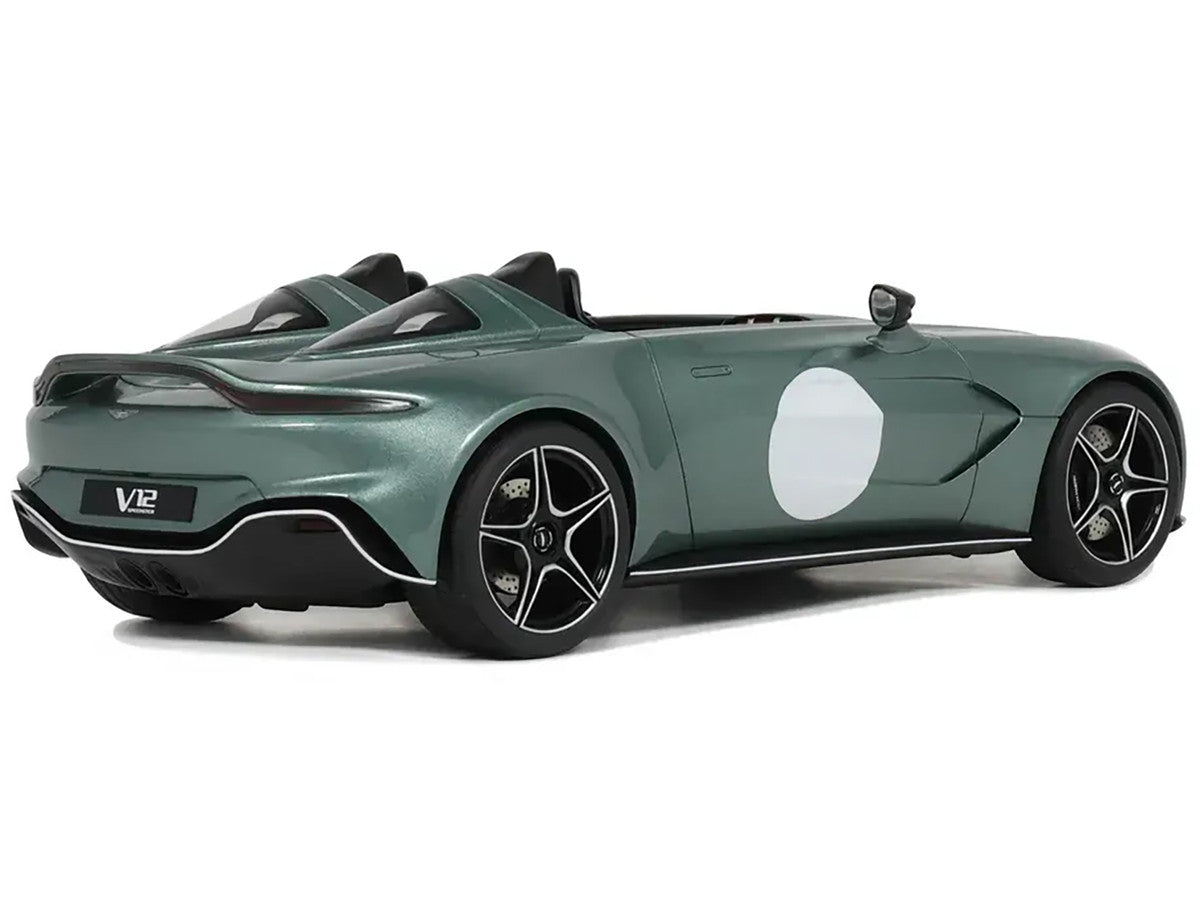 Aston Martin V12 Speedster Green Metallic 1/18 Model Car by GT Spirit-1
