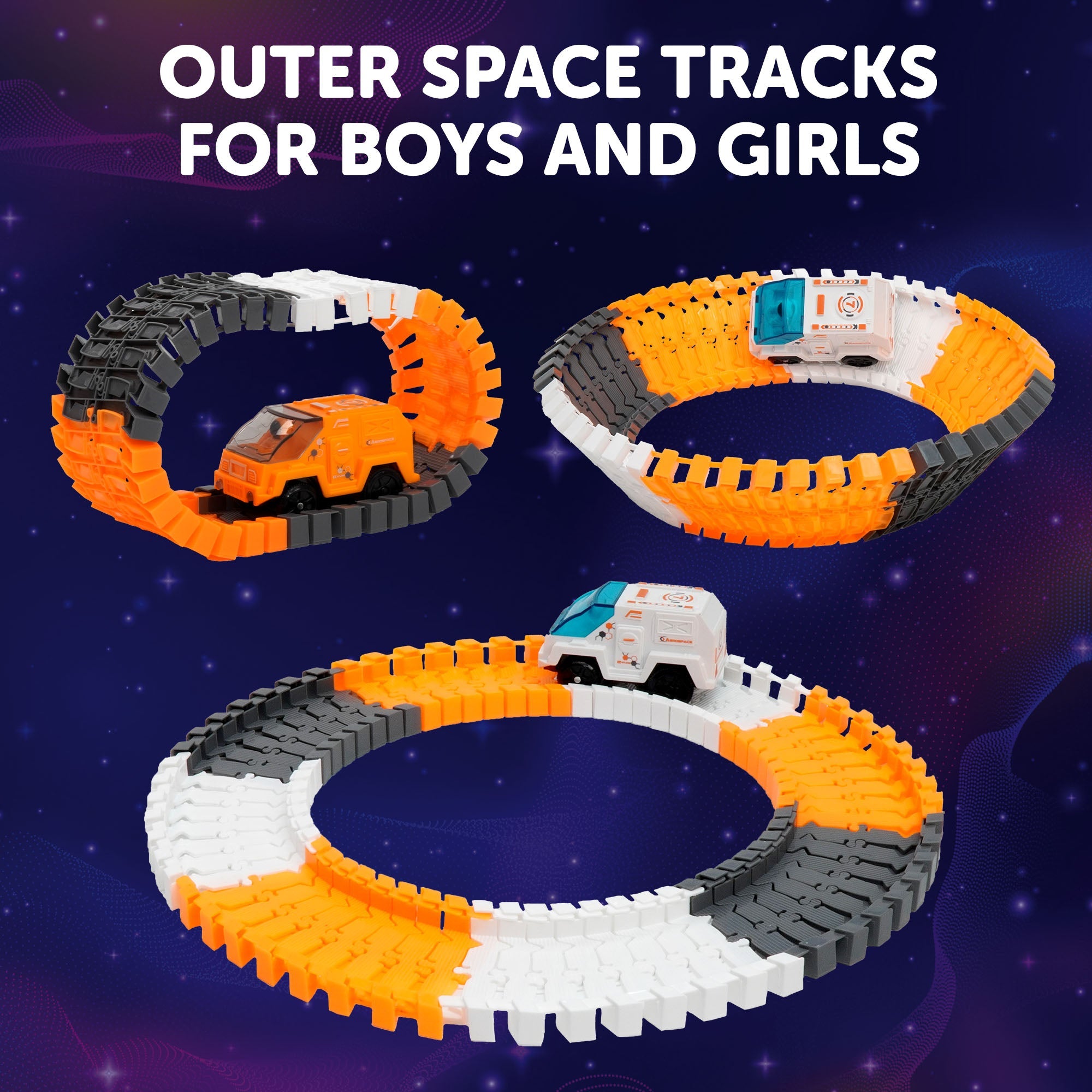 Galactic Race Tracks for Kids- 250pk by USA Toyz 