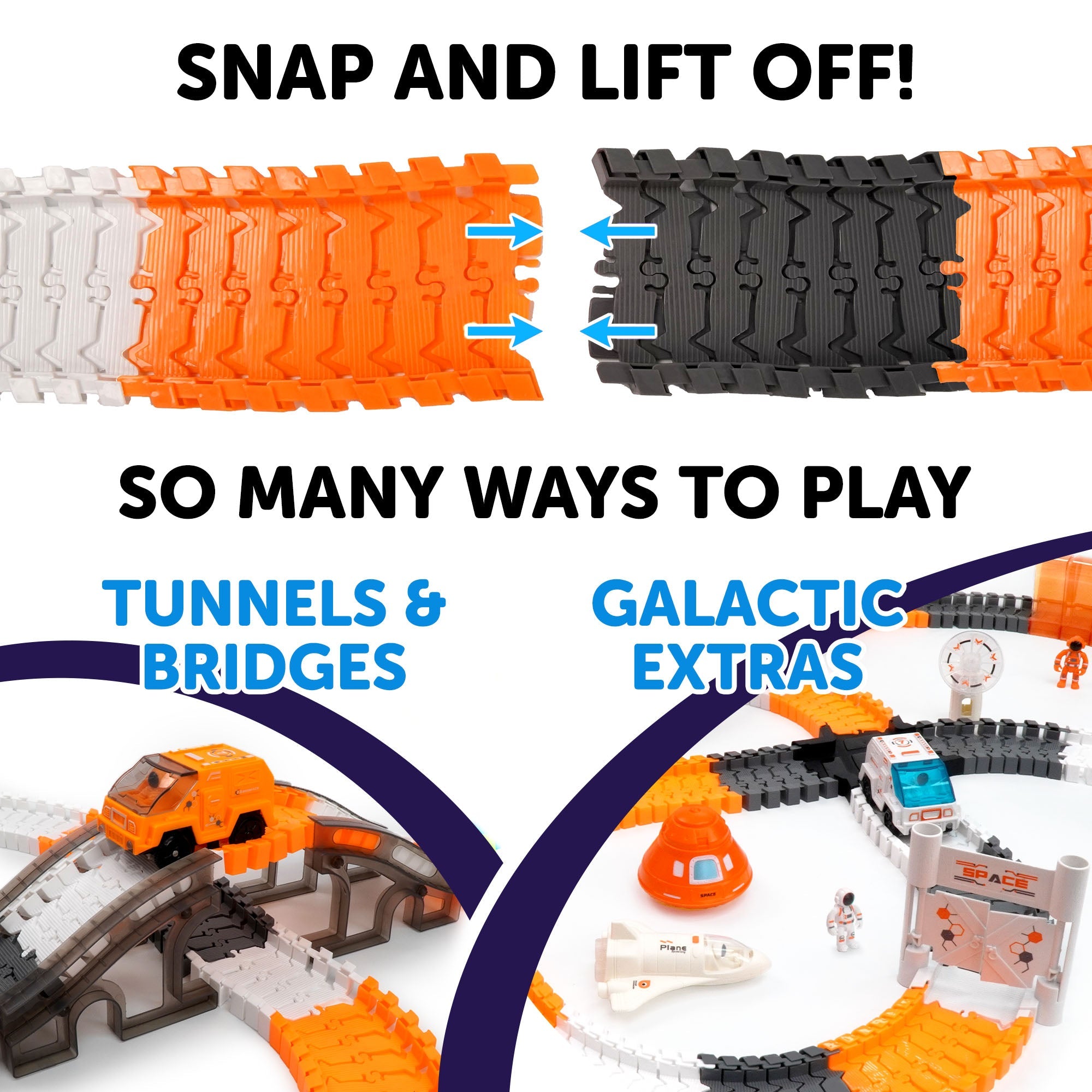 Galactic Race Tracks for Kids- 250pk by USA Toyz  3