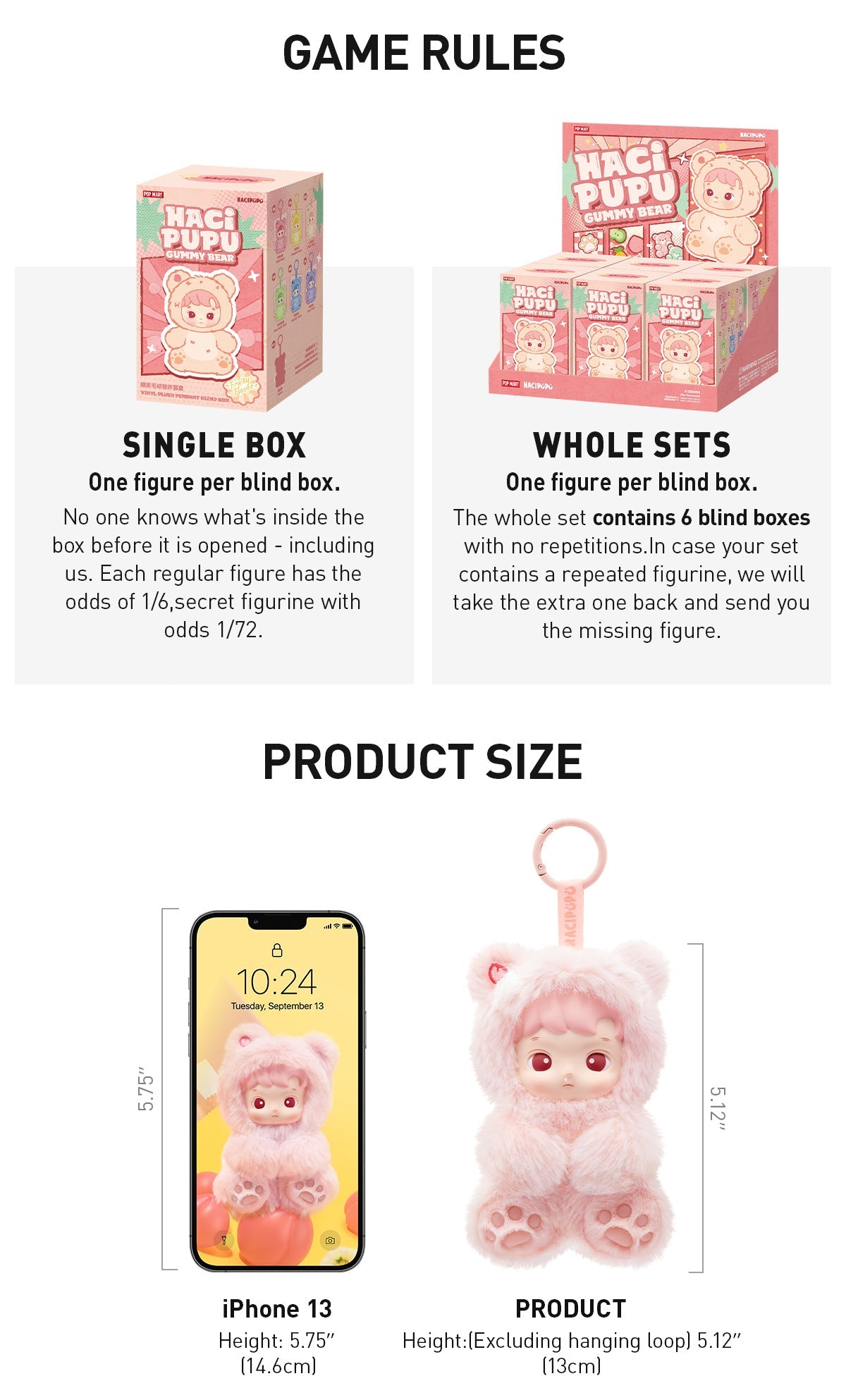 Hacipupu Gummy Bear Series - Vinyl Plush Pendant 5