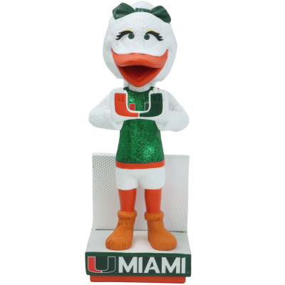 Gertrude “Gigi” the Ibis Miami Hurricanes Female Mascot Bobblehead