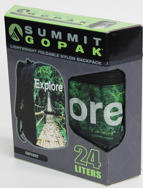 Backpacks - 24 LITER Summit GoPak Japanese Waves Folding Lightweight 4