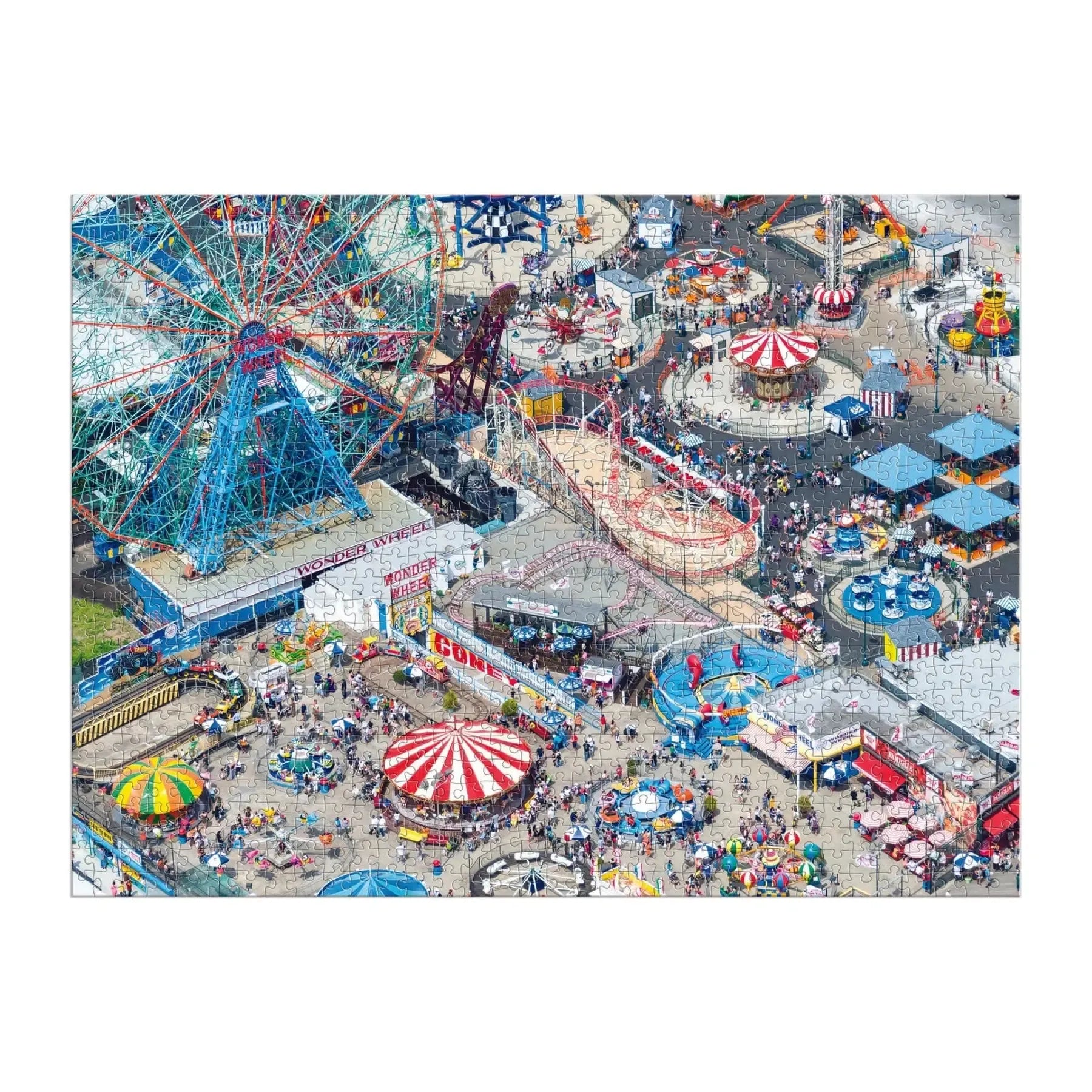 Gray Malin aerial photograph of Coney Island New York puzzle artwork