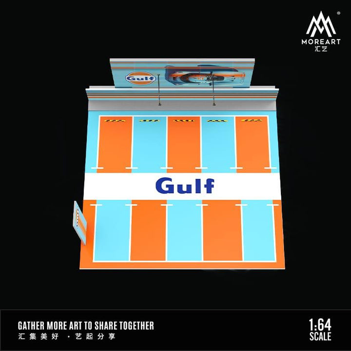 Gulf Parking Lot Scene (MoreArt) 1:64 MO925009 Top View