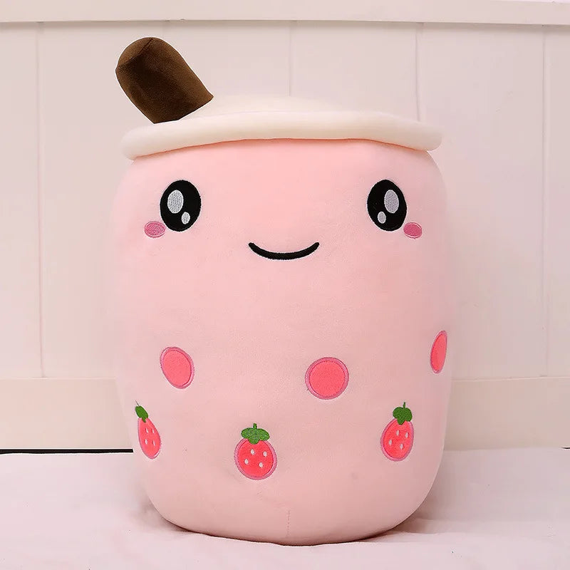 Bubble Boba Tea Cup Pillow: Plush, Stuffed, Popular by Plushy Planet 13