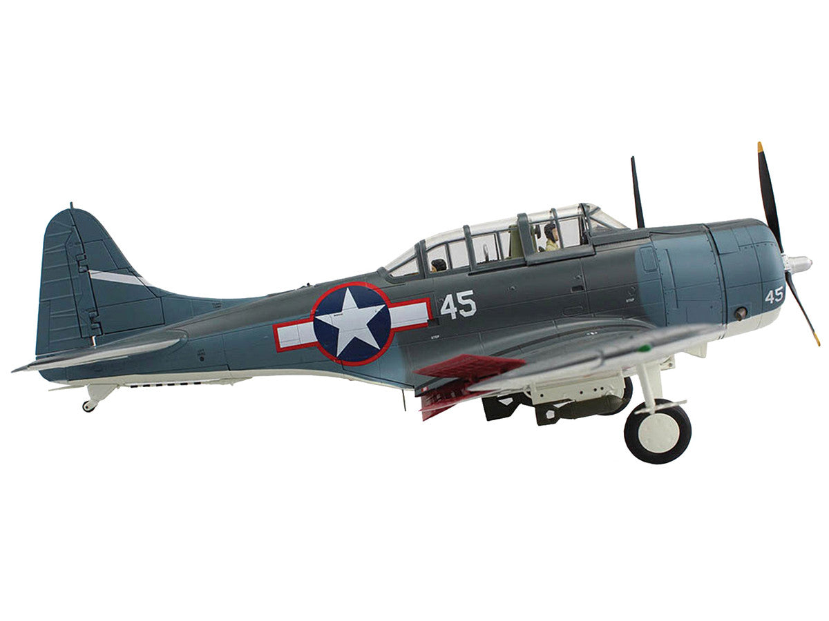 Douglas SBD-5 Dauntless Bomber Aircraft "VB-16 USS Lexington" (1943) United States Navy "Premium Collection" 1/32 Diecast Model by Hobby Master-2