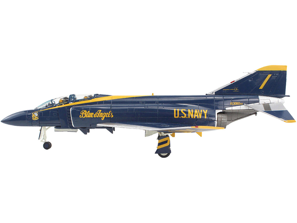 McDonnell Douglas F-4J Phantom II Fighter-Bomber Aircraft "Blue Angels Cdr. Harley Hall 1970 to 1971 Season" United States Navy "Air Power Series" 1/72 Diecast Model by Hobby Master-1