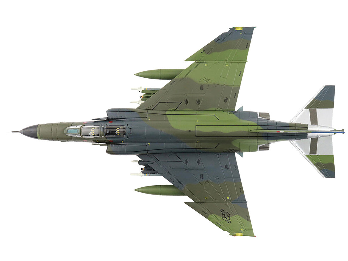 McDonnell Douglas F-4E Phantom II Fighter-Bomber Aircraft "497th Squadron South Korea" (1985) United States Air Force "Air Power Series" 1/72 Diecast Model by Hobby Master-3