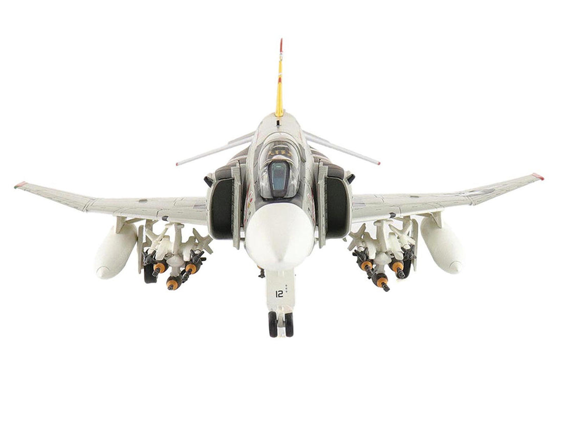 McDonnell Douglas F-4J Phantom II Fighter-Bomber Aircraft "153893 VMFA-312 Checkerboards" (1976) United States Marine Corps "Air Power Series" 1/72 Diecast Model by Hobby Master-0