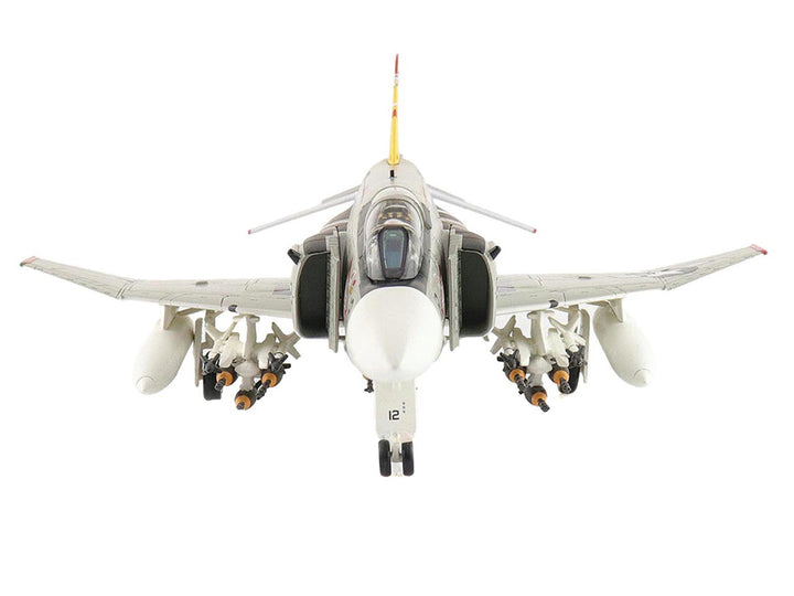 McDonnell Douglas F-4J Phantom II Fighter-Bomber Aircraft "153893 VMFA-312 Checkerboards" (1976) United States Marine Corps "Air Power Series" 1/72 Diecast Model by Hobby Master-0