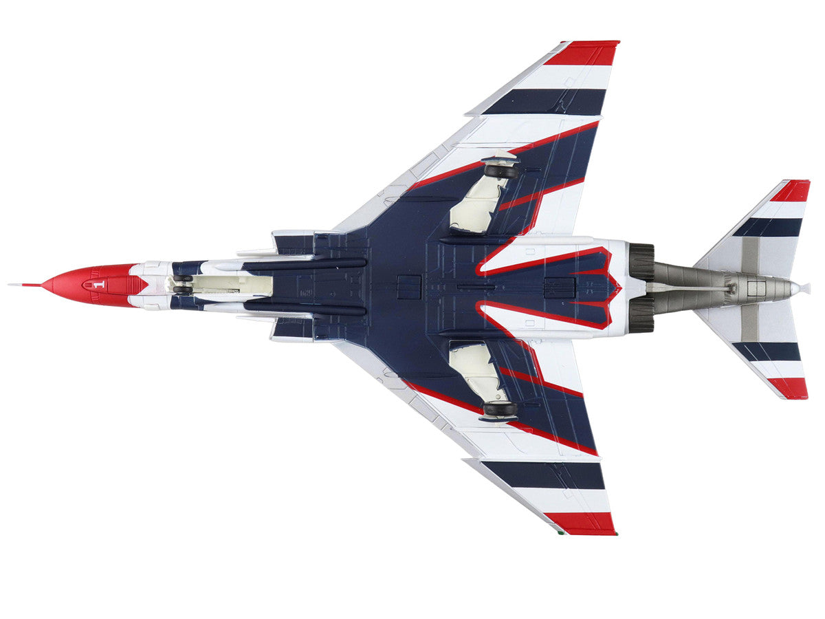 USAF Thunderbirds F-4E Phantom II No. 1 Hobby Master diecast model on landing gear