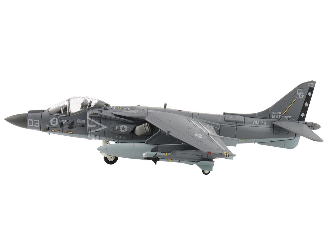 McDonnell Douglas AV-8B Plus Harrier II Aircraft "165357 VMA-231 Ace of Spades Operation Inherent Resolve USCENTCOM" (2017) United States Marine Corps "Air Power Series" 1/72 Diecast Model by Hobby Master-0